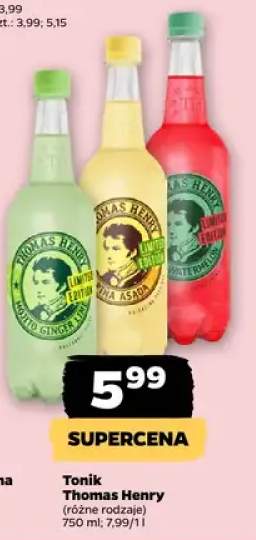 Tonik Thomas Henry Mojito Ginger Lime Limited Edition