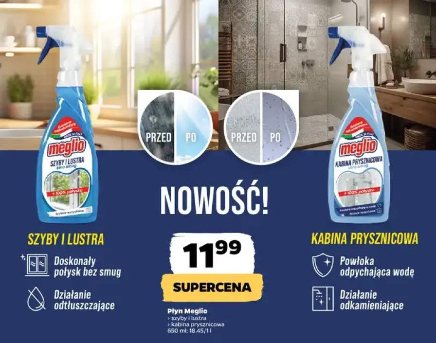 Płyn Meglio kabina prysznicowa