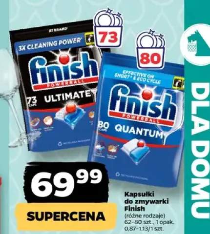 Kapsułki do zmywarki Finish Quantum 80szt
