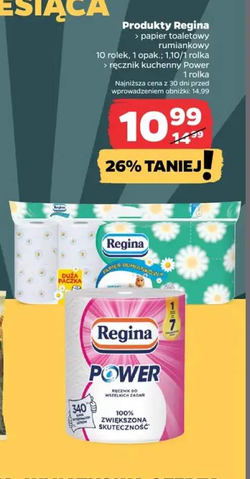 Papier toaletowy rumiankowy Regina