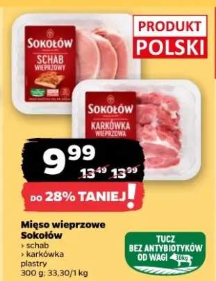 Mięso wieprzowe karkówka Sokołów plastry