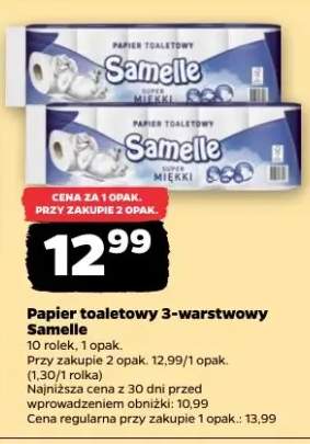 Papier toaletowy 3-warstwowy Samelle