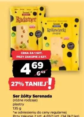 Ser żółty Serenada plastry