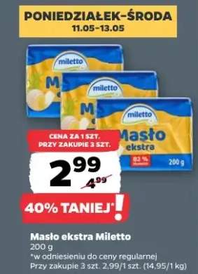 Masło ekstra Miletto