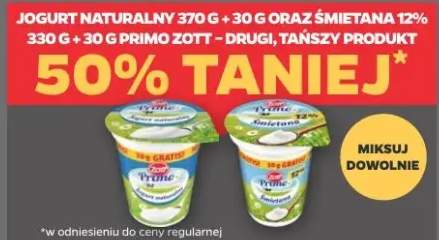 Śmietana 12% Primo Zott 330g+30g