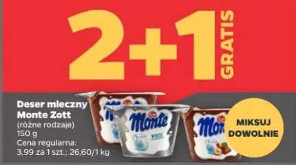 Deser mleczny Monte Zott