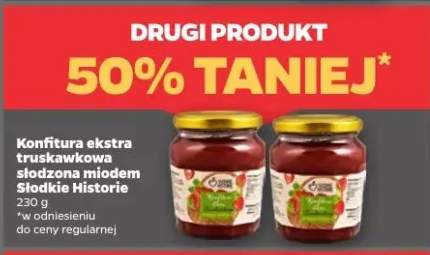 Konfitura ekstra truskawkowa słodzona miodem Słodkie Historie