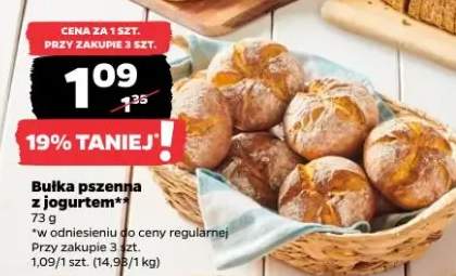 Bułka pszenna z jogurtem