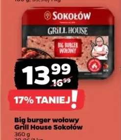 Big burger wołowy Grill House Sokołów