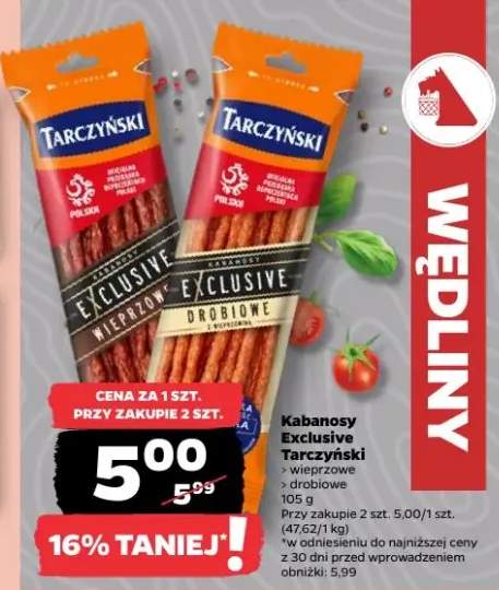 Kabanosy Exclusive drobiowe Tarczyński