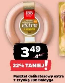 Pasztet delikatesowy extra z szynką JBB Bałdyga
