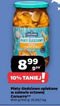 Płaty śledziowe opiekane w zalewie octowej Corsarro