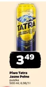 Piwo Tatra Jasne Pełne