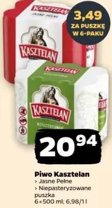 Piwo Kasztelan Jasne Pełne