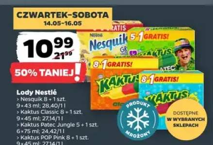 Lody Nestlé Nesquik 8+1szt.