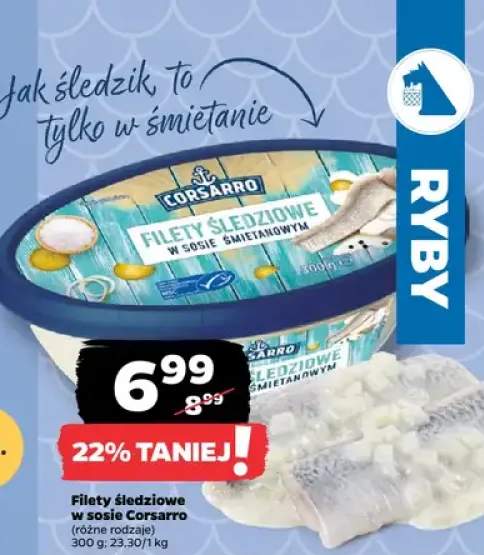Filety śledziowe w sosie Corsarro