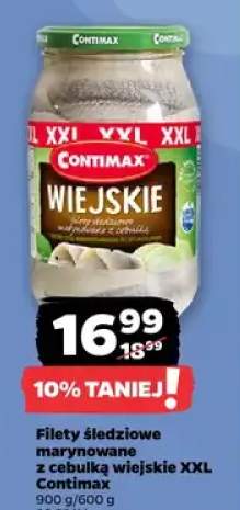 Filety śledziowe marynowane z cebulką wiejskie XXL Contimax