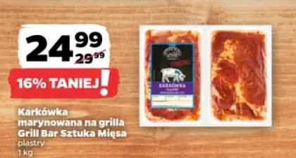 Karkówka marynowana na grilla plastry Grill Bar Sztuka Mięsa