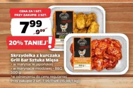 Skrzydełka z kurczaka w marynacie japońskiej Grill Bar Sztuka Mięsa