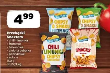 Chipsy Snaxters bekonowe