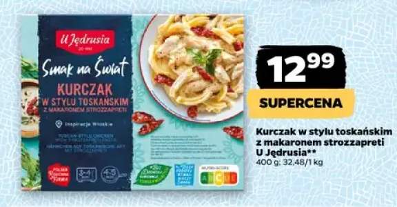 Kurczak w stylu toskańskim z makaronem strozzapreti U Jędrusia