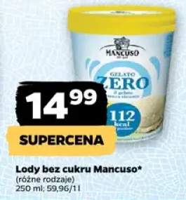 Lody bez cukru Mancuso Gelato Zero
