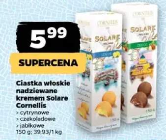 Ciastka włoskie nadziewane kremem Solare cytrynowe Cornellis