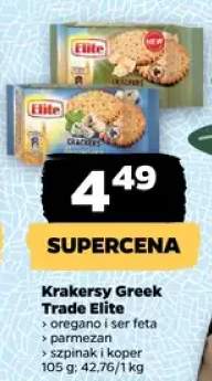 Krakersy Greek parmezan Elite