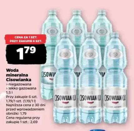 Woda mineralna lekko gazowana Cisowianka