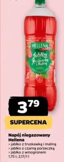 Napój niegazowany jabłko z truskawką i maliną Hellena
