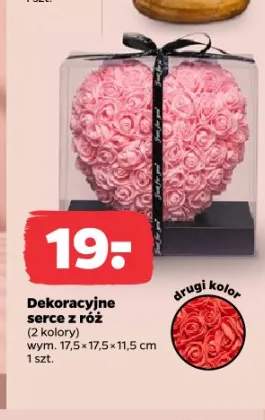 Dekoracyjne serce z róż