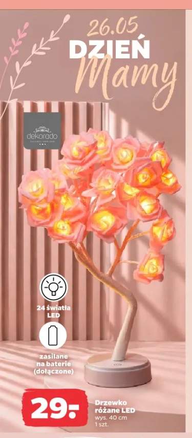 Drzewko różane LED wys. 40cm