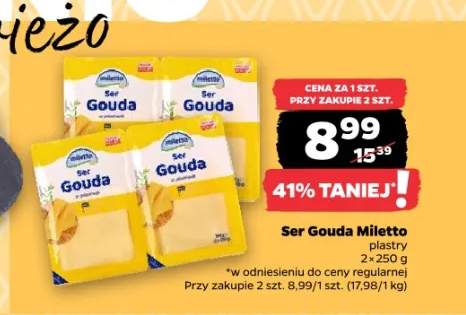 Ser Gouda Miletto plastry