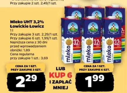 Mleko UHT 3,2% Łowickie Łowicz