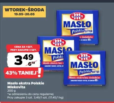Masło ekstra Polskie Mlekovita