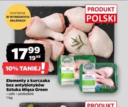 Elementy z kurczaka bez antybiotyków Sztuka Mięsa Green udo