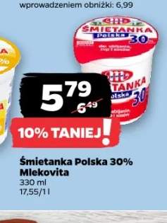 Śmietanka Polska 30% Mlekovita