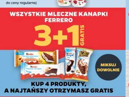 Mleczna kanapka Ferrero
