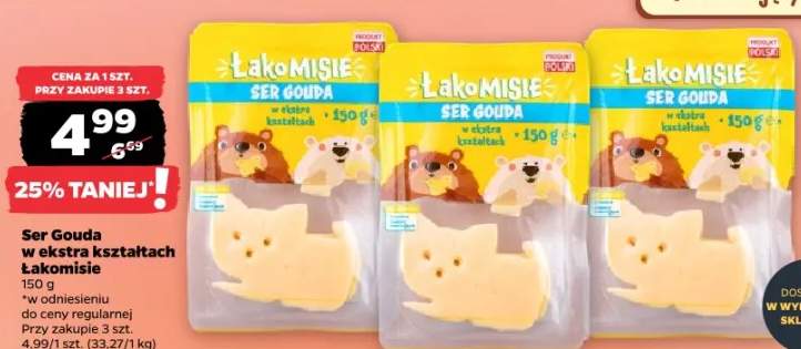 Ser Gouda w ekstra kształtach Łakomisie