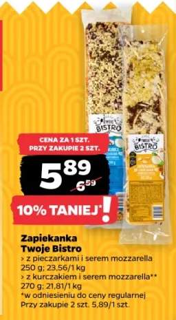 Zapiekanka z kurczakiem i serem mozzarella Twoje Bistro