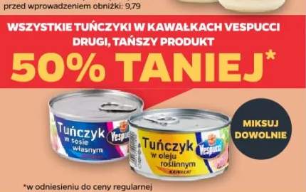 Tuńczyk w kawałkach w oleju roślinnym Vespucci