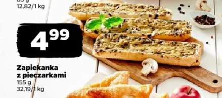 Zapiekanka z pieczarkami
