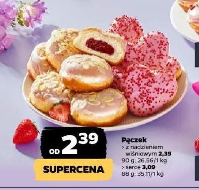 Pączek z nadzieniem wiśniowym
