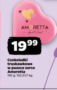 Czekoladki truskawkowe w puszce serce Amoretta
