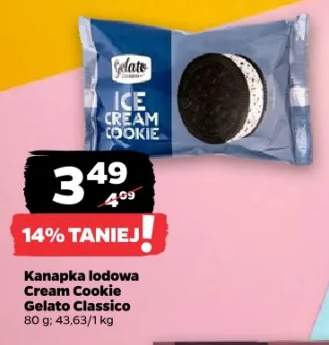 Kanapka lodowa Cream Cookie Gelato Classico