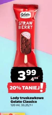 Lody truskawkowe Gelato Classico