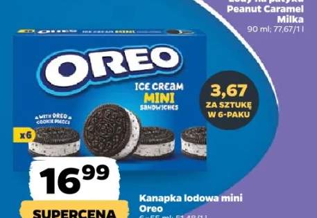 Kanapka lodowa mini Oreo 6-pak 55ml