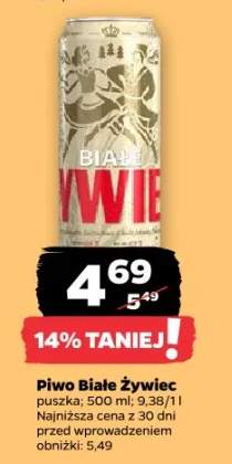 Piwo Białe Żywiec puszka