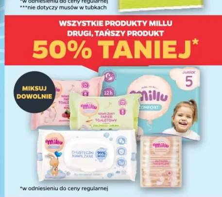 Nawilżany papier toaletowy Millu