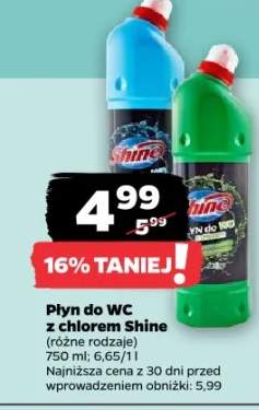 Płyn do WC z chlorem Shine